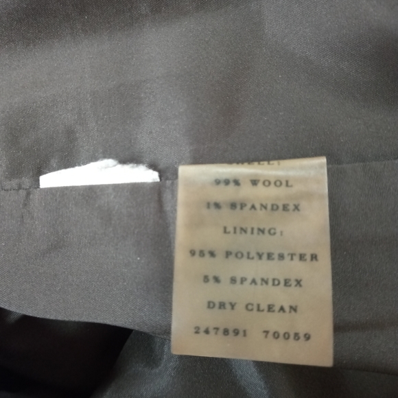 Ann Taylor Wool Tweed Gray Tan Trouser Dress Pants - Picture 7 of 8